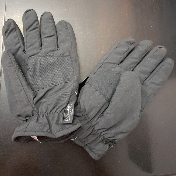 NWT Black Skiing Gloves With Rhinestones  Size XL - Picture 5 of 6